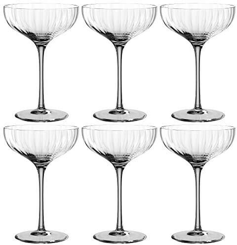 Verres à champagne Leonardo 6 Champagne bowl Poesia 260 ml grey