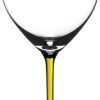 Riedel Fatto A Mano champagne wine glass yellow Verres à champagne