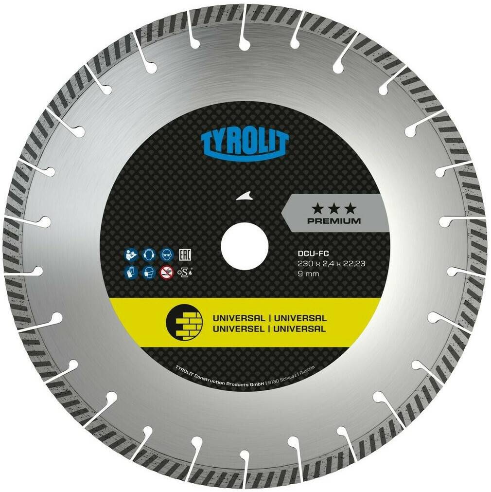 Tyrolit Diamond disc DCUFAST CUT Premium 180x2,4x22,23mm DCUFC Disques à tronçonner