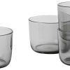 Verres de bar Muuto Corky Tumbler (set of 4), Low, Grey