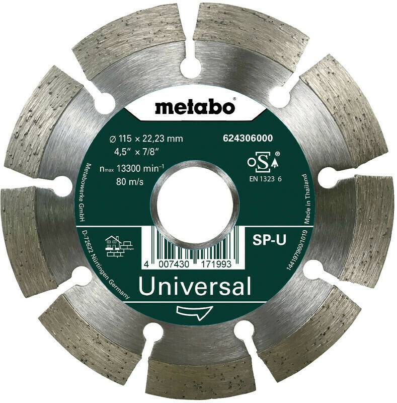 Disques à tronçonner Metabo SP U 115 x 22,23 mm (624295000)