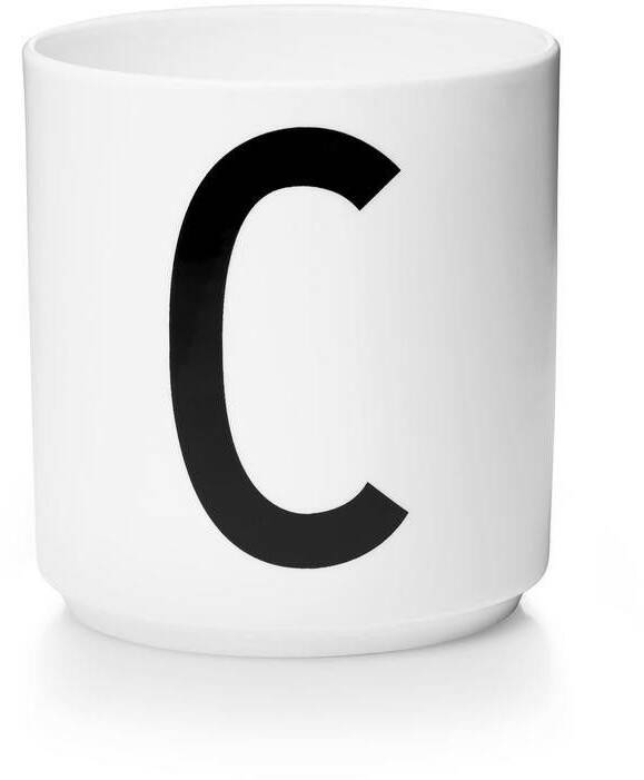 Design Letters AJ Letters Mug Porcelain Design Letters white / blackC Design Letters white Design Letters AJ Letters Mug Porcelain Design Letters white / black