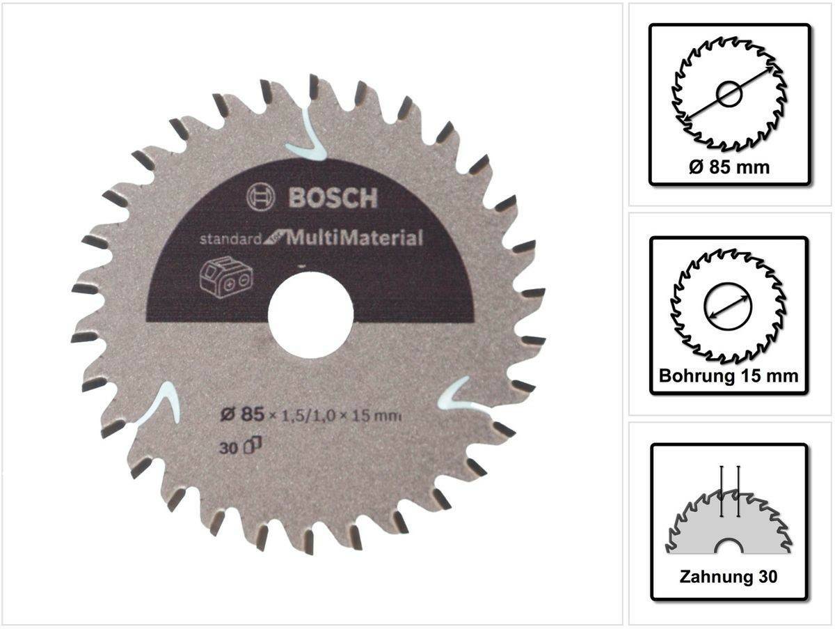 Accessoires pour scies Bosch Standard for Multimaterial 85 x 1,5/1 x 15, 30 (2608837752)