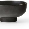 Saladiers Audo New Norm bowl on foot, Ø 12 cm, dark glazed