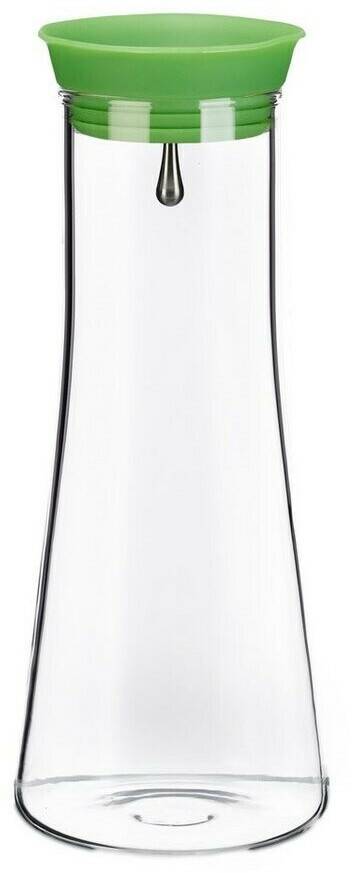 Relaxdays 2 x glass carafe cylindrical, 1 liter clear Carafes