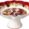 Saladiers Villeroy & Boch Toy's Fantasy bowl on foot Santa reading wishz. multied