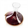 Vacu Vin carafe Swirling 1 liter decanter glass stool transparent decanter Carafes