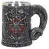 Verres à bière Nemesis Now B4648N9 Baphomet beer mug, 16.5 cm, synthetic resin, with stainless steel