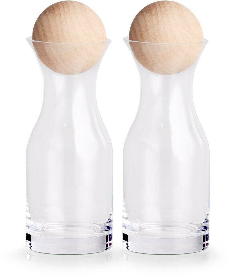 Zeller Carafe,, set of 2, transparent, material glass, Zeller Present Carafes