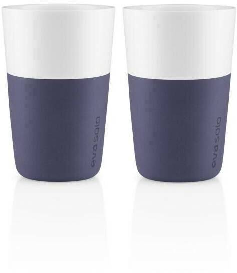 Eva solo Caffé latte cups - violet blue - 2 pieces of 360 ml each Mugs & tasses